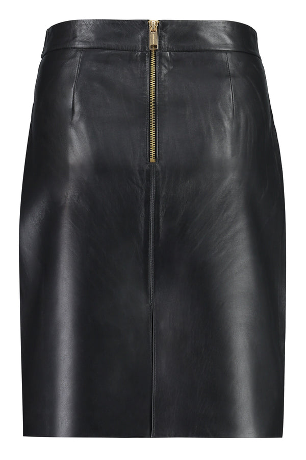 Faux leather skirt-1