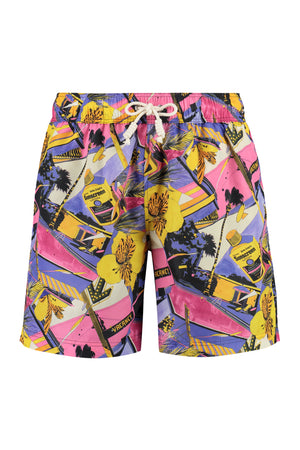 Printed swim shorts-0