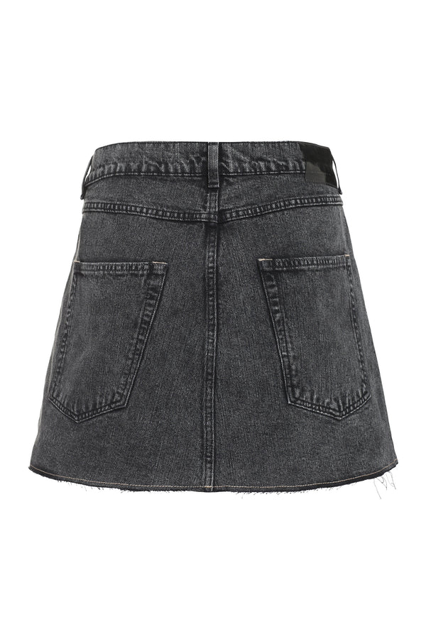 Cover denim mini skirt-1