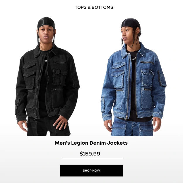 Strength & Honor Pullover Hoodie Image | $169.99 - $179.99 | Shop Now  Legion Denim Trucker Jacket Image | $159.99 | Shop Now