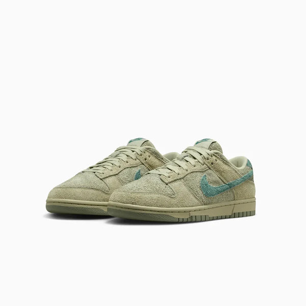 wmns dunk low olive aura shoe pair