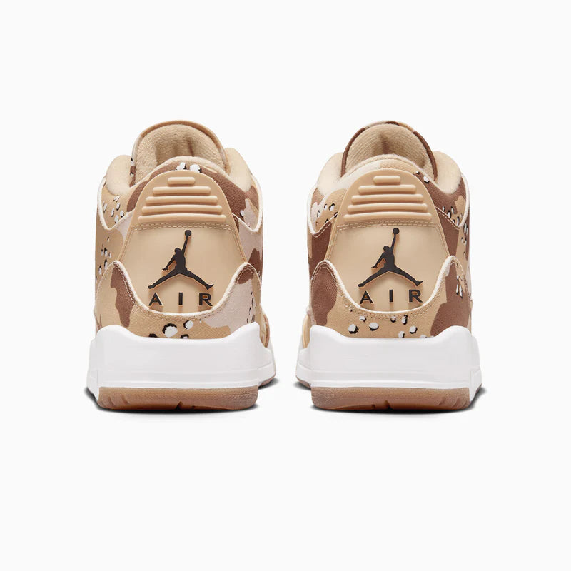 Back view of WNBA x Women's Air Jordan 3 Retro Desert Camo