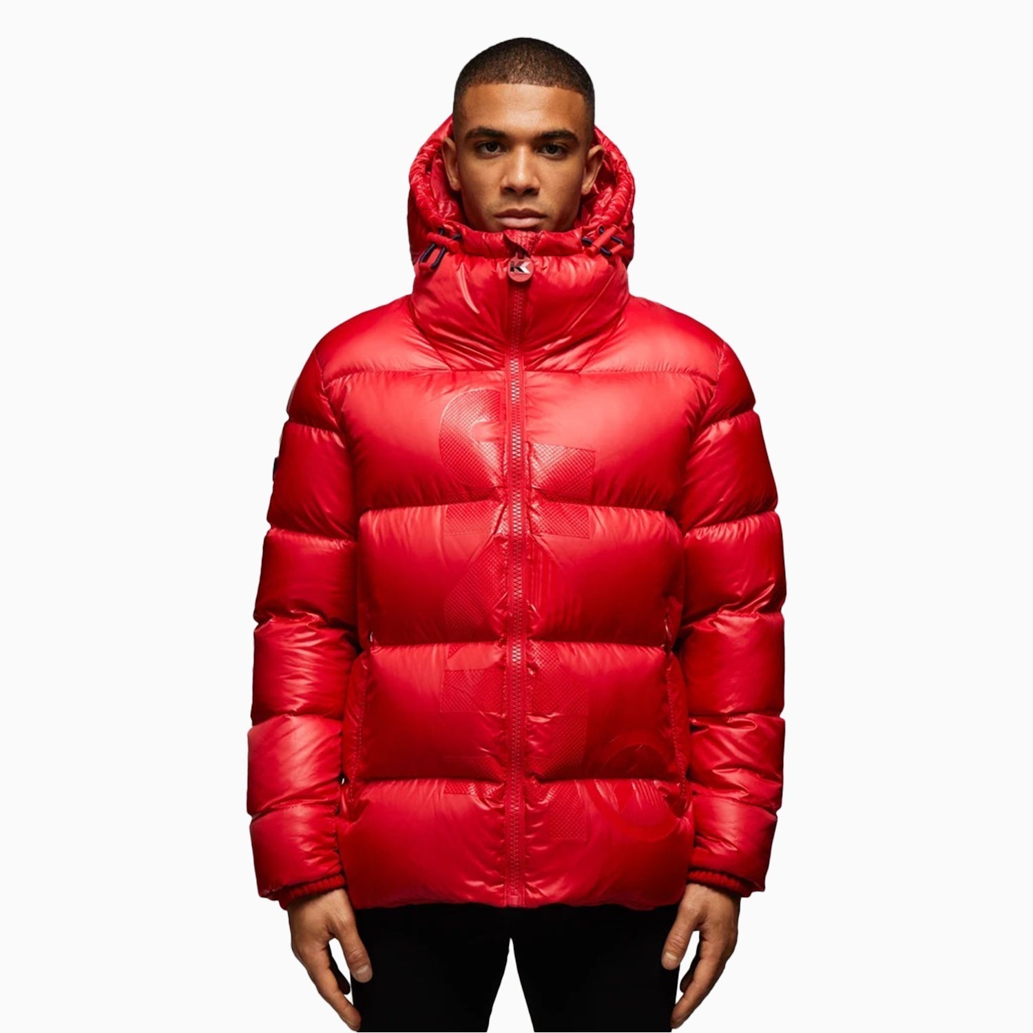 Jack1T Men's Prime Slick Down Hooded Puffer Jacket