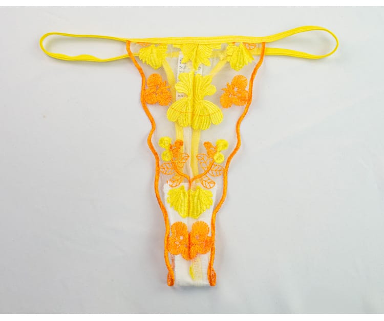 Unveil Your Radiance: The Underwired Yellow Embroidery Floral Lingerie Set You Can’t Resist