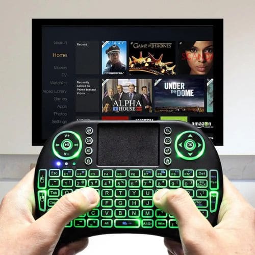Mini Teclado USB Wireless com Touchpad para TV - F7X Shop