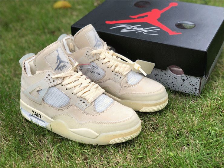 jordan 4 off white sand