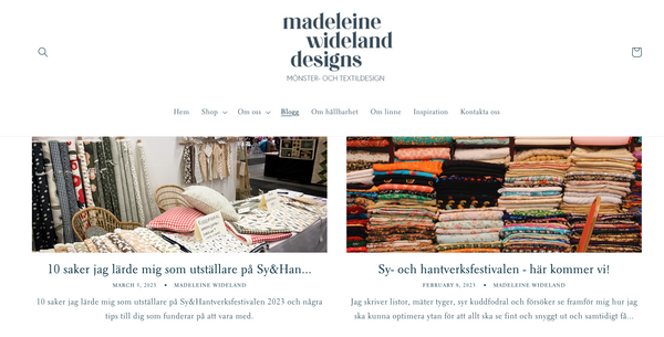 Madeleine Wideland Design blogg
