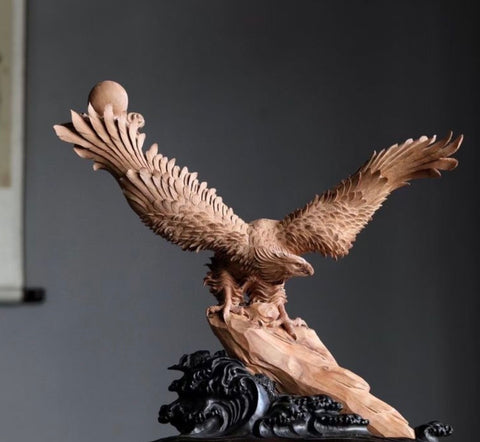 animal-sculpture-wood-carving-statue-art