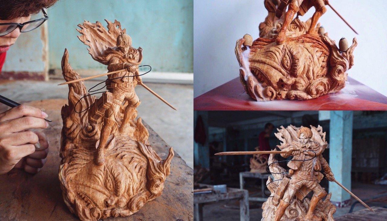 vs Beast Titan - Figure Wood Carving [Limited] – Woodart Vietnam