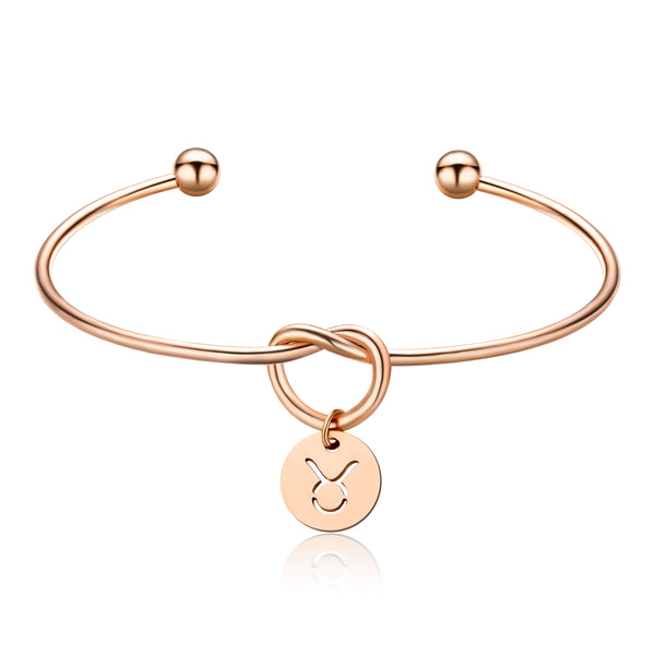 E1mity Constellation Tie The Knot Bracelet Rose Gold Plated Love Knot