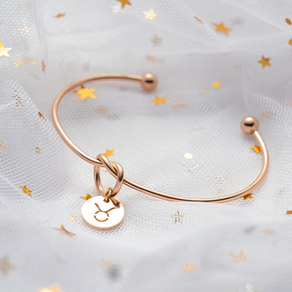E1mity Constellation Tie The Knot Bracelet Rose Gold Plated Love Knot