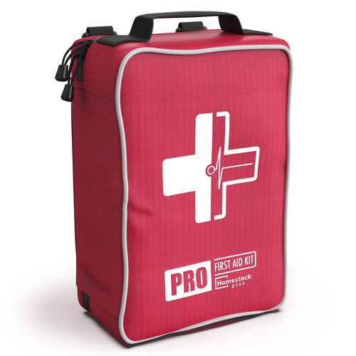 Homstockplus First Aid Kit, Trauma Kit with Labelled Compartments
