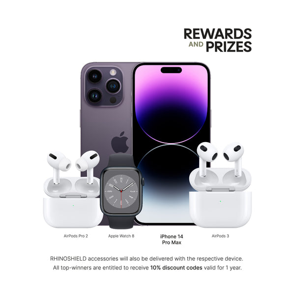 RHINOSHIELD's Design Your Own Phone Case Contest 2022-Prizes