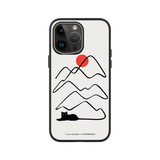 RHINOSHIELD X I Love Doodle SolidSuit iPhone 14 Pro Max Case - Cat Landscape - Tail