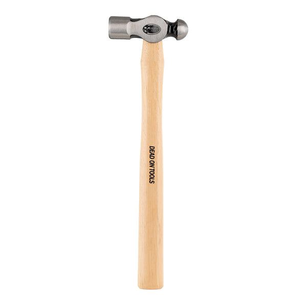 Ball peen hammer, steel and wood, 16mm flat head / 16mm ball head, 10-1/2  inches long, 4 ounces. Sold individually. - Fire Mountain Gems and Beads