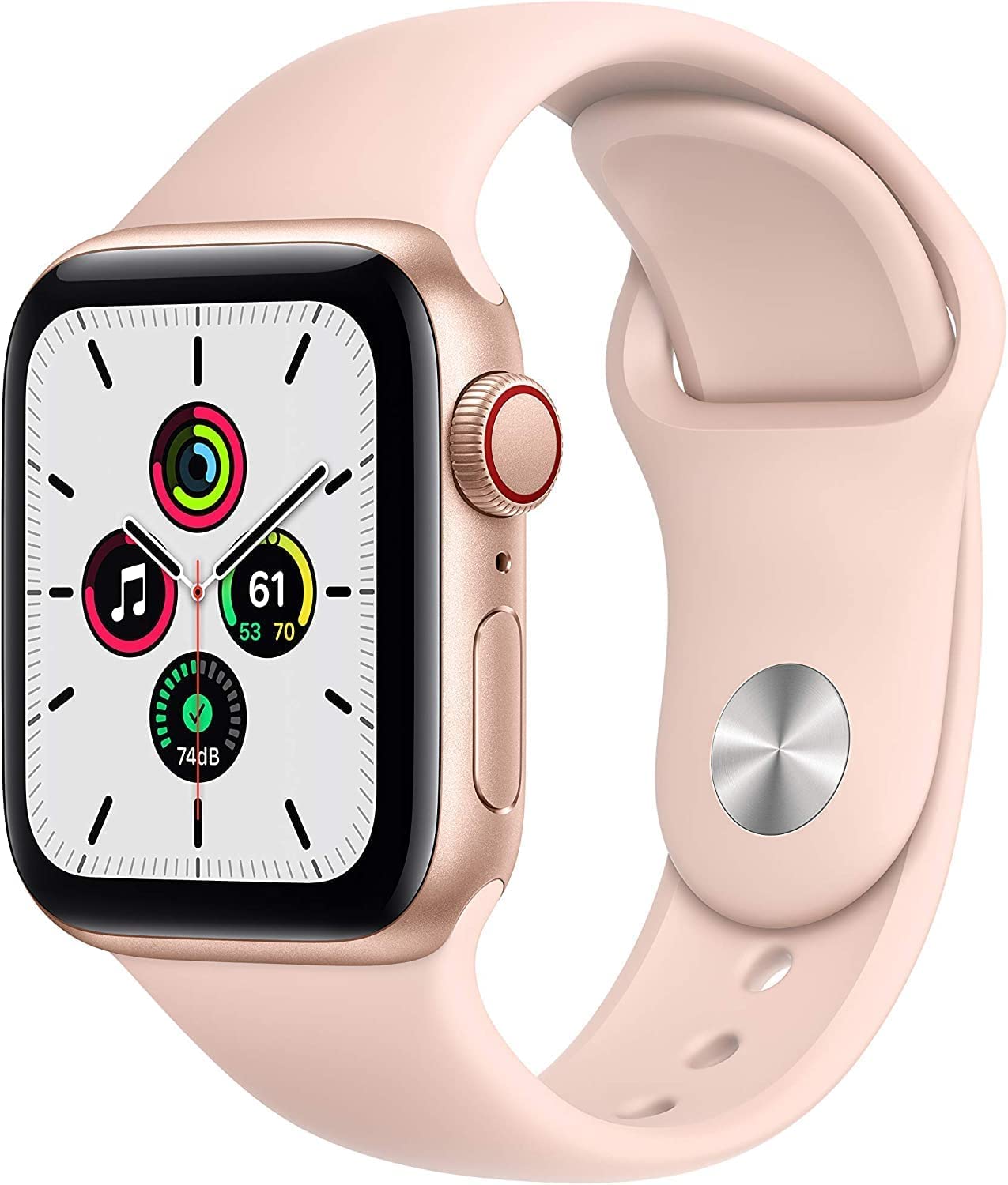 Apple® Watch Series 6 44mm Rose Gold 4G Cellular Aluminum Case with Pink  Sand Sport Band M07G3VC/A