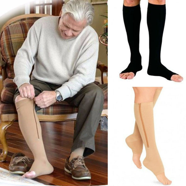eprolo Stovepipe socks Compression Zipper Socks