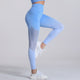 Journey to a Healthier You women fitness set Blue / Pants / S Two Color Quick-drying stretch Leggings