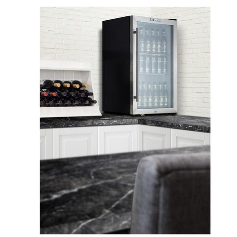 Image of Summit SCR486L Attractive and Efficient Beverage Refrigerator - COOKHUSTLE