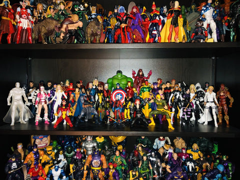 Collection of marvel Legends toys