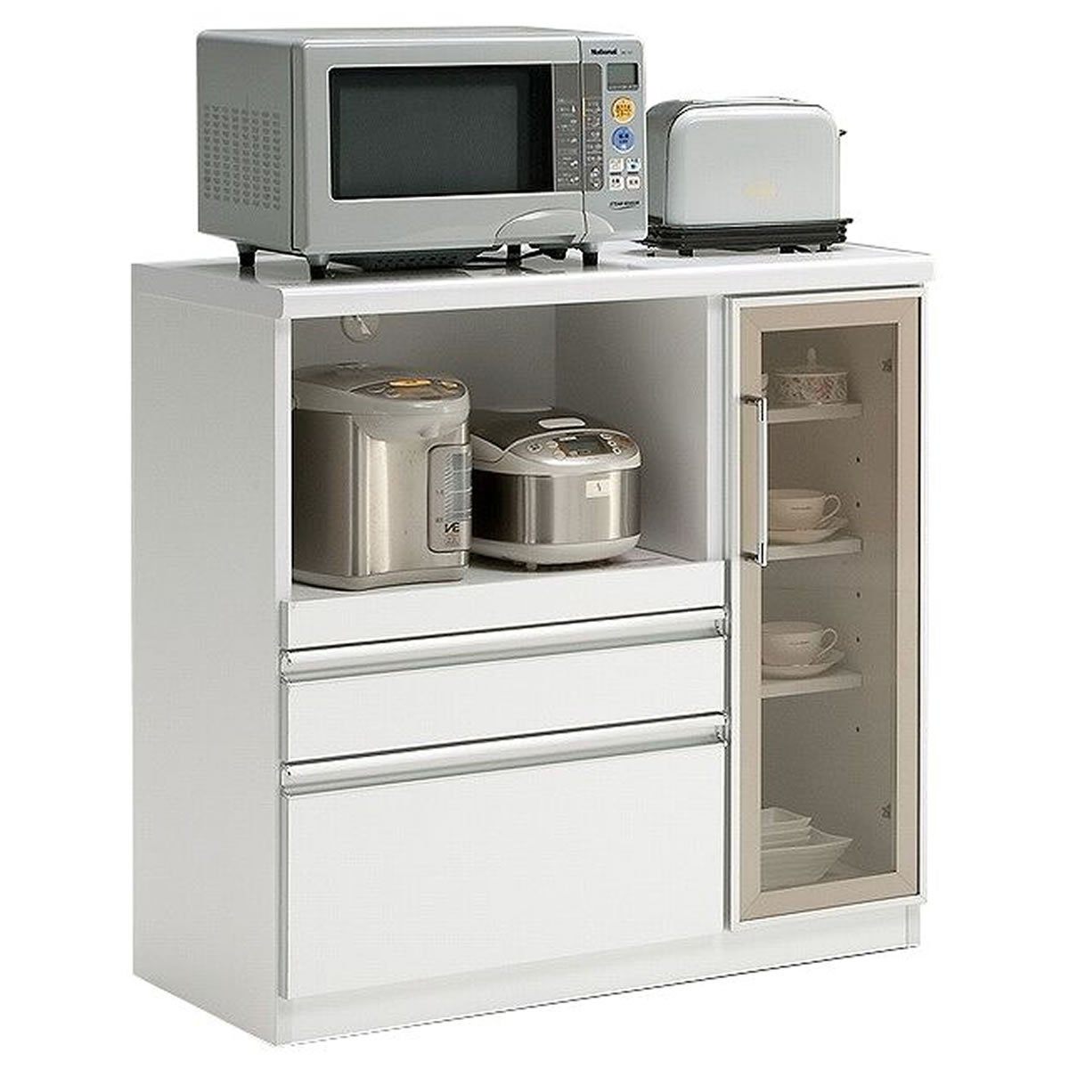 キッチンボード キッチンカウンター 食器棚 幅90cmの人気商品・通販