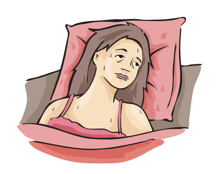 Ovary Body Type can have night sweats