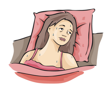 Ovary Body Type can have night sweats