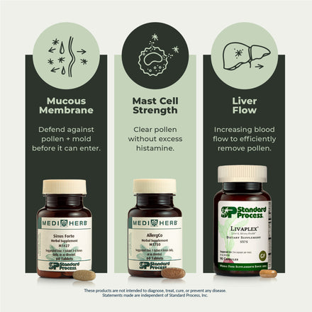 Supplements for Mast Cells, Mucous Membrane and Liver Clearance