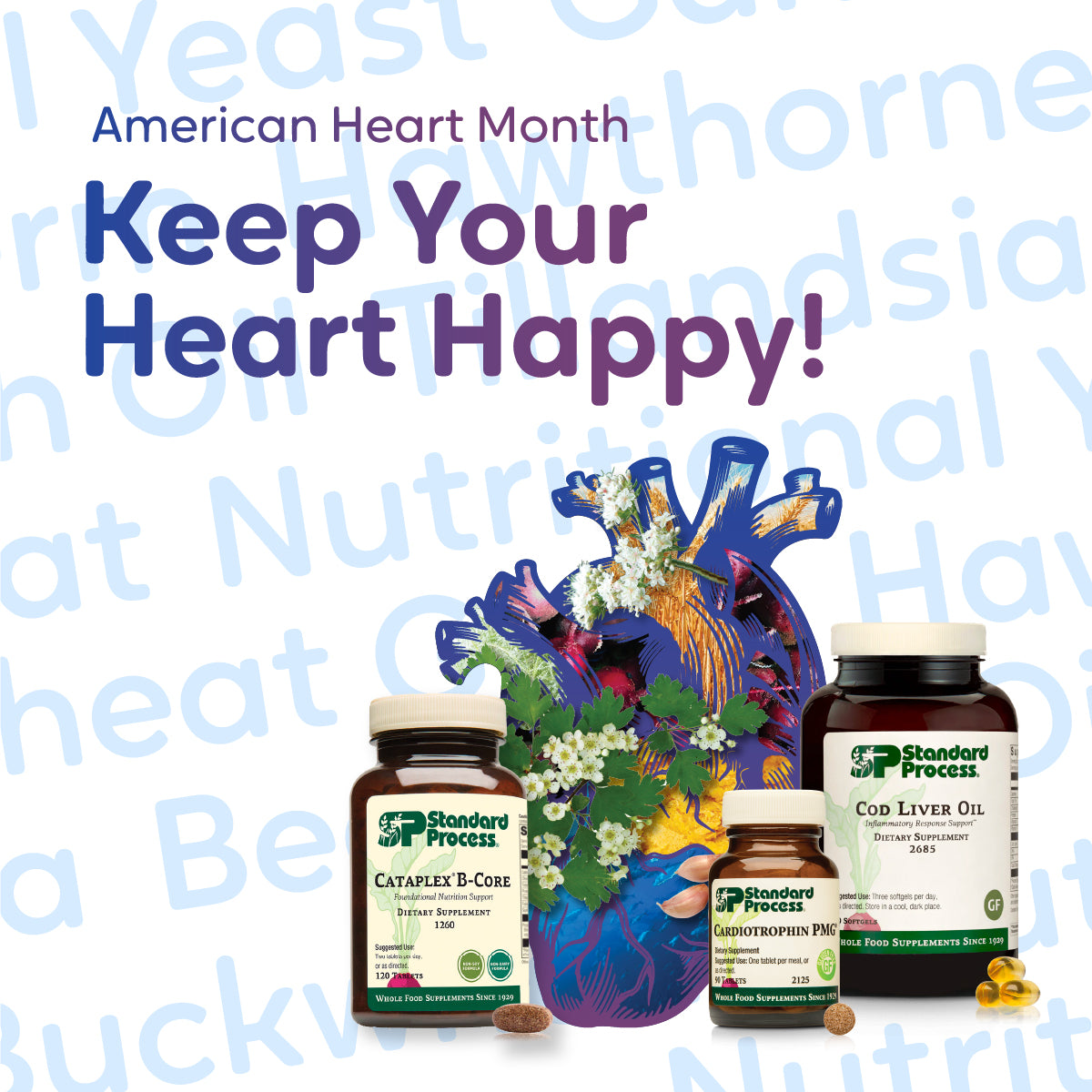 Keep your heart happy with Standard Process and Mediherb products