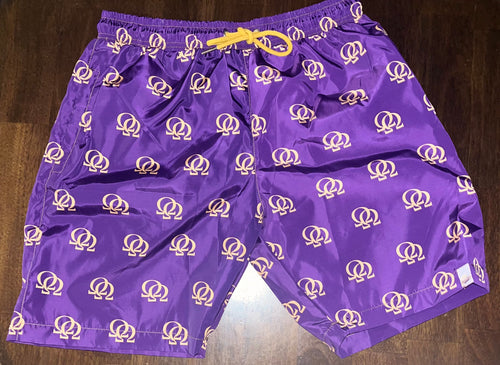 Bravest Studios, Shorts, Bravest Studios Louis Vuitton Purple And Gold  Shorts Medium And Large