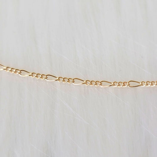 Round Link 14k Yellow Gold Permanent Jewelry Chain