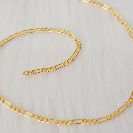 Round Link 14k Yellow Gold Permanent Jewelry Chain