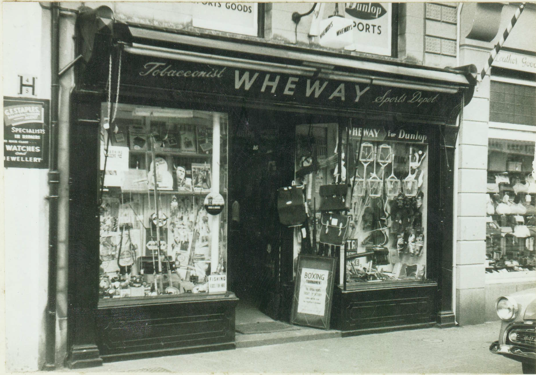 Wheways old shop front