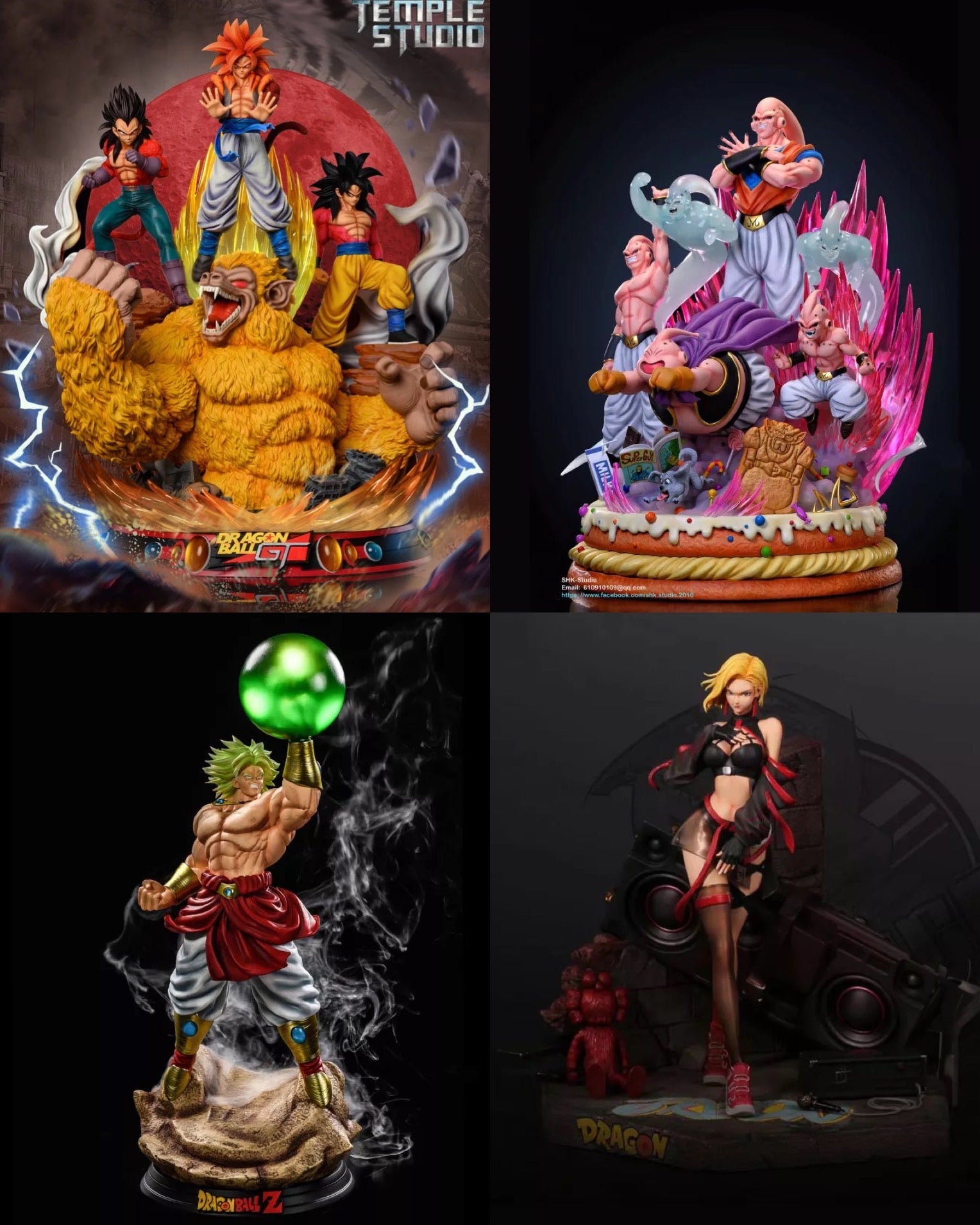 Custom Anime Resin Statues 3D Printing and Mass Production