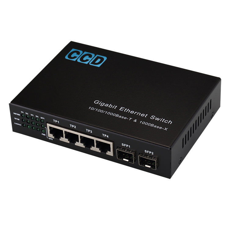 CCD Gigabit Fibre Switch 1TX+8SX - CCD Networking