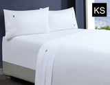 Amor 1000TC Premium 100% Egyptian Cotton 1 Fitted Sheet 2 Pillowcases Sets White