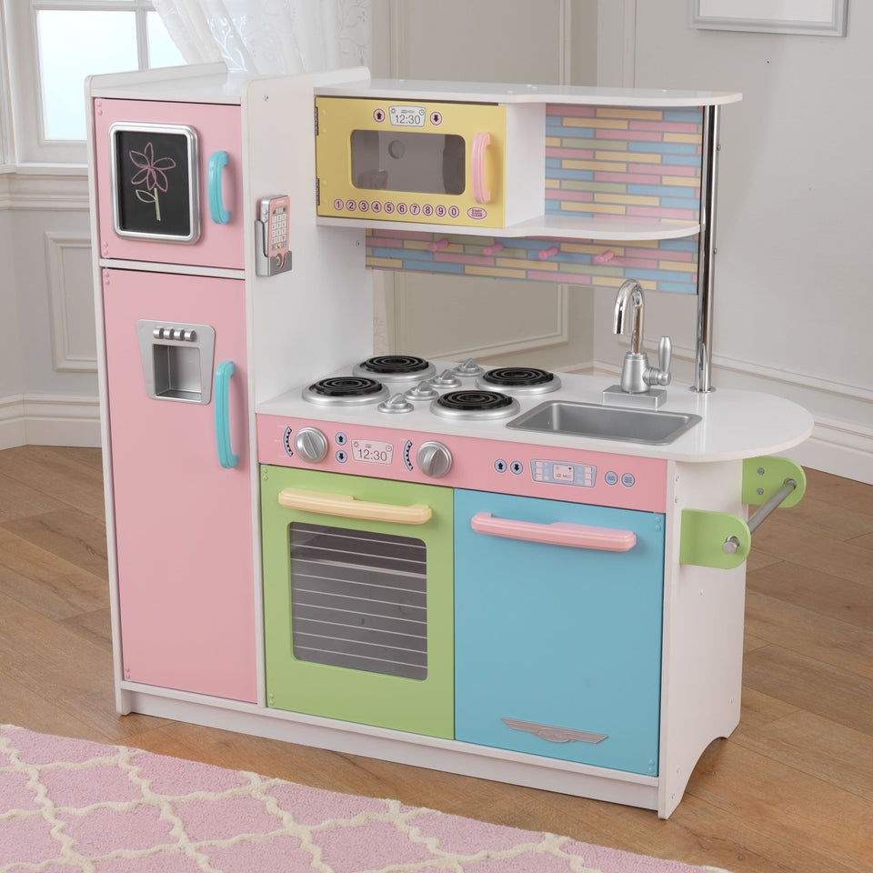 large pastel kitchen