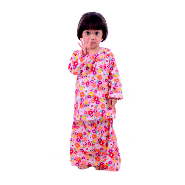  Girl s  Ladybug Flower  Baju  Kurung Madison Kids