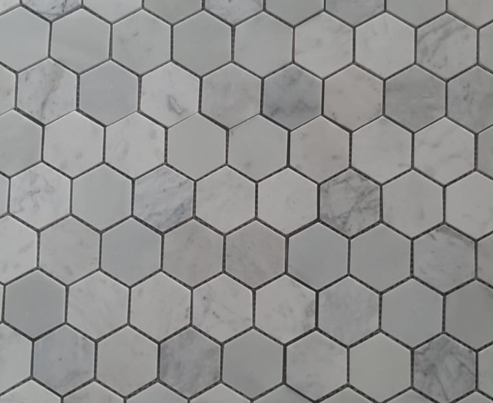 Carrara (Carrera) White Marble 2 Inch 2X2 Hexagon Mosaic Tile Sample –  Calcutta Tile