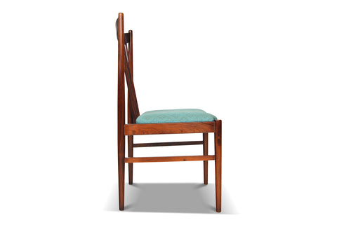 SET OF SIX ARNE VODDER HIGHBACK DINING CHAIRS IN ROSEWOOD