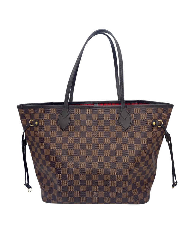 Louis Vuitton Pochette Damier Ebene MM/GM Cerise Lining in Coated