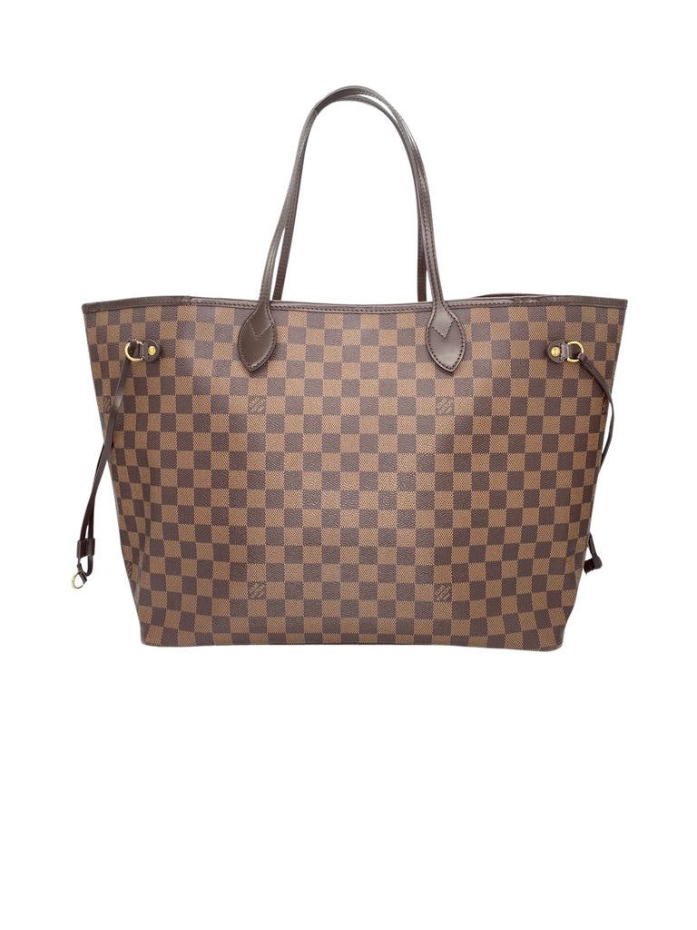 Louis Vuitton Pochette Damier Ebene MM/GM Cerise Lining in Coated Canvas  with Gold-tone - US