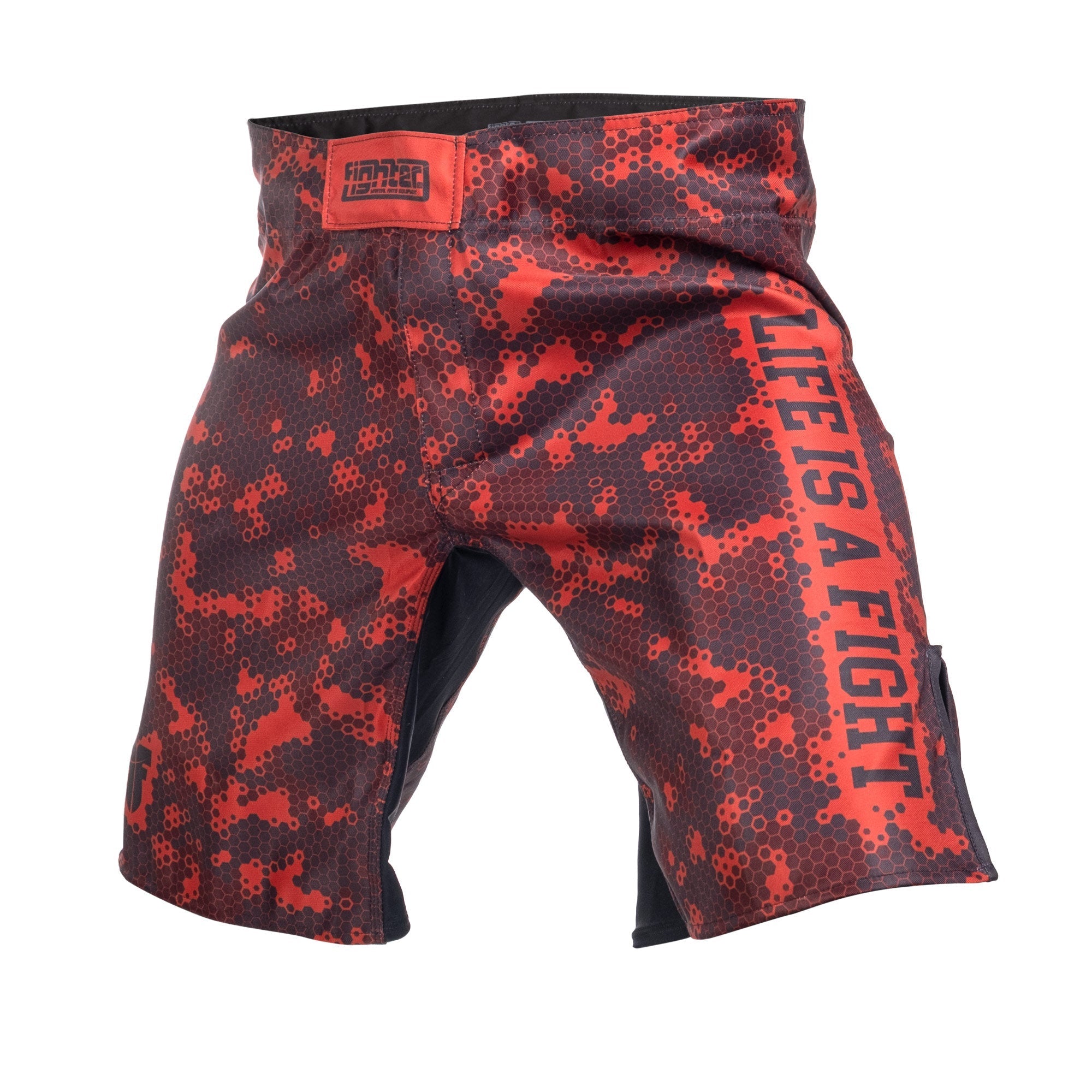 Fighter MMA Shorts - Honeycomb - gray, FSHM-13