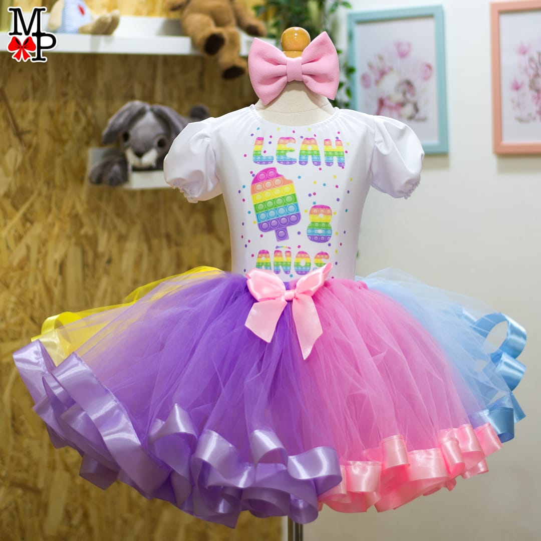 Set de tutu Unicornio clásico, Ropa cumpleaños niña unicornio