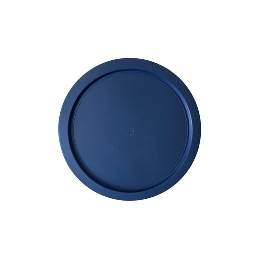 4-cup Round Plastic Lid, Dark Blue