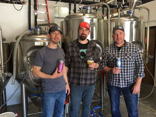 Three male co-founders of Underground Beer Lab in Syracuse, NY.