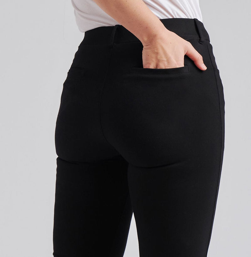 Betabrand straight leg black pants size large petite - $44 - From Michaela