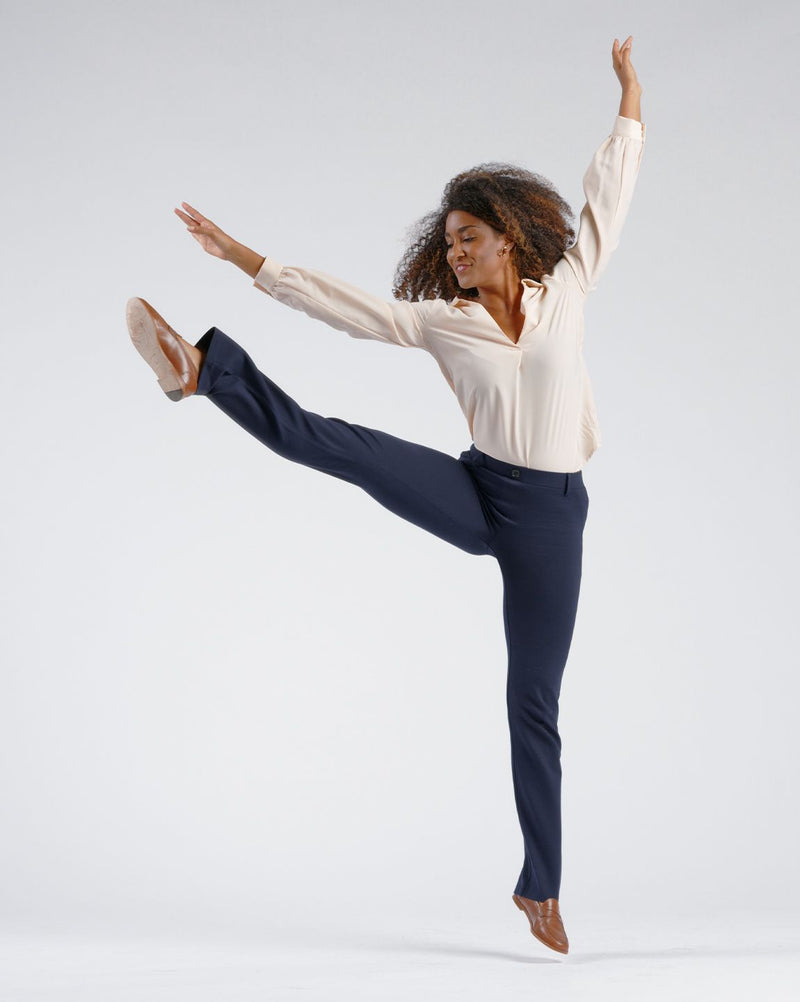BetaBrand Dress Full Pant Yoga Pants Straight-Leg Stretch Side Panelled  sz.SP
