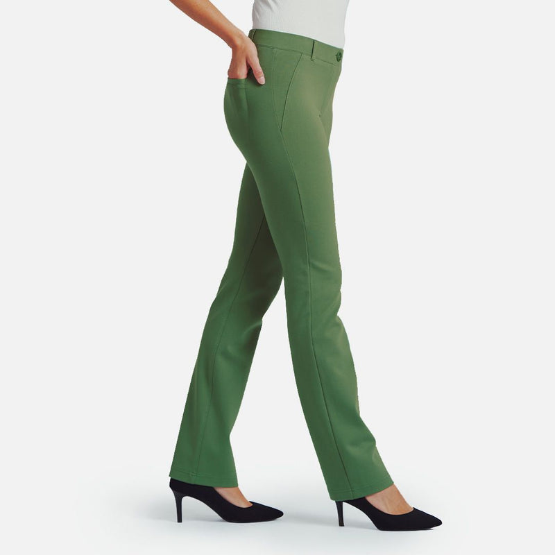 Straight-Leg  Two-Pocket Dress Pant Yoga Pants (Ivy League
