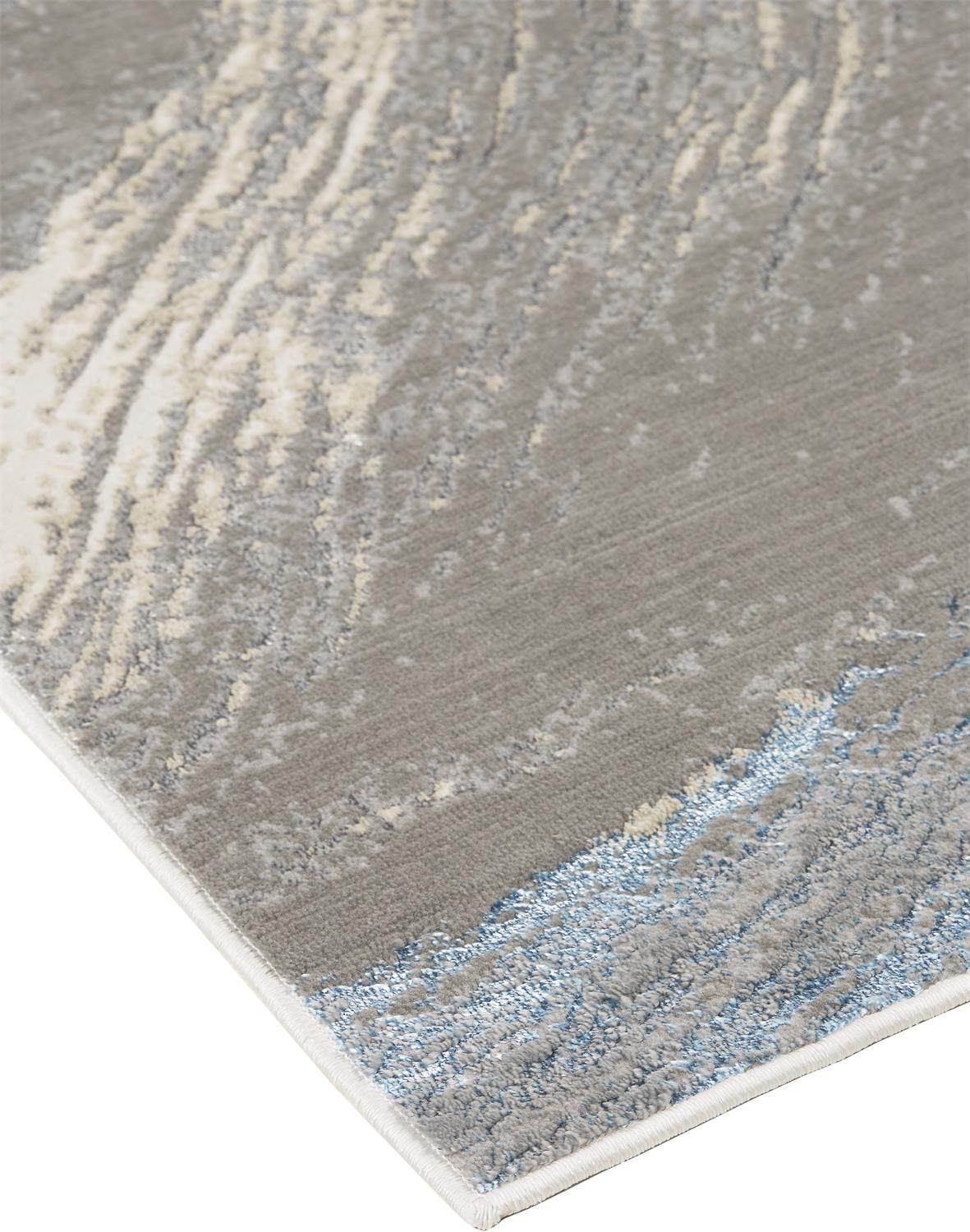 Feizy Azure 3524F Silver/Teal Area Rug